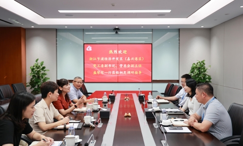 浙江乍浦经济开发区（嘉兴港区）党工委副书记、管委会副主任盛琴琴莅临尊龙凯时人生就是搏调研